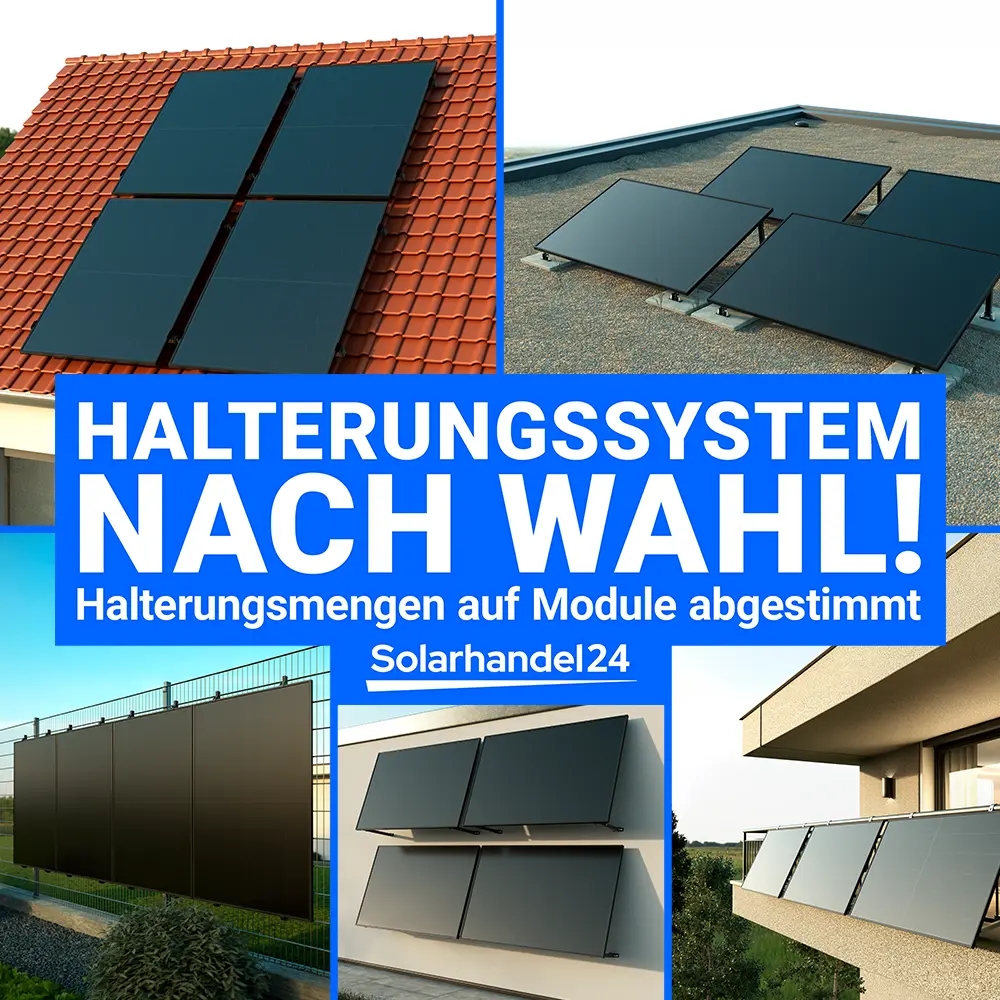 2000W Balkonkraftwerk - 4x AIKO 500W Full Black bifazial & Hoymiles HiFlow HMS-2000-4WB Wechselrichter – Bild 4