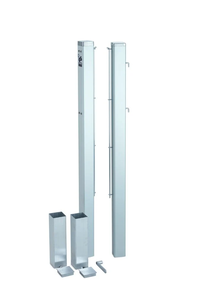 Tennisnetzpfosten Court Royal TP 80 – Aluminium-Netzpfosten mit innenliegender Spindel – Bild 2